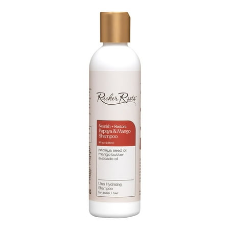 Rucker Roots Nourish + Restore Papaya & Mango Shampoo 8fl.oz., Ultra Hydrating, All Hair Types