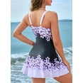 thumbnail image 3 of Fashion One-piece Swimsuit Popular Tropical Print Series Skirt Style Beach Vacation Swimsuit, 3 of 5