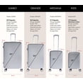 thumbnail image 2 of Juego Set Familiar 4 Maletas Rigidas Ruedas 360 Resistentes gris Grande, 2 of 8