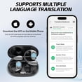 thumbnail image 6 of Prociv AI Translation Earbuds Real Time, 144 Language Translator Earbuds with APP Compatible with iOS & Android, Bluetooth Headphones Translating Device for Travel,Business and Learning - Black, 6 of 9