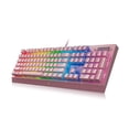 thumbnail image 2 of Bearachild Teclado V3, accesorio rosa para PC, dispositivo de entrada cómodo, teclado para juegos, teclados para juegos con reposamuñecas para Juegos de teclado y mouse para computadora, 2 of 6