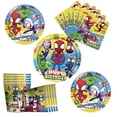 thumbnail image 2 of Decoración de cumpleaños de Spidey y sus increíbles amigos, suministros para fiestas, vasos de papel, platos, servilletas, vajilla, manteles, globos para niños, 2 of 5