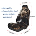 thumbnail image 2 of Lsque Gold Pattern Black Skull Pattern Car Seat Covers for Front Seats , Waterproof Seat Covers for Cars, Sporty Front Seat Covers,Car Seat Cover Protector Front Seats, 2 of 5