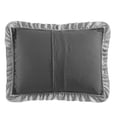thumbnail image 5 of Well Being 3 Piece Quilt Set, Washed Gel Filled, Microfiber, Light Gray, Queen, 5 of 6