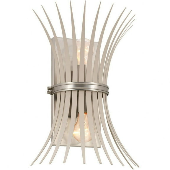 52461NI Kichler Lighting Baile - 2 Light Wall Sconce In Homestead Style-16.25 Inches Tall and 8 Inches Wide-Brushed Nickel Finish
