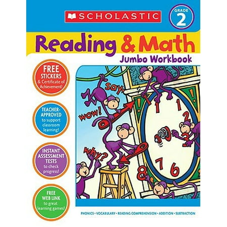 Scholastic Reading & Math Jumbo Workbook Grade 2