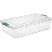 Sterilite 34-Quart Latch Box, Elf Green (Available in Case of 6 or Single Unit)