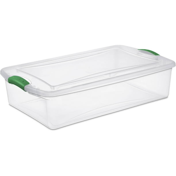 Sterilite 34Quart Latch Box, Elf Green (Available in Case of 6 or