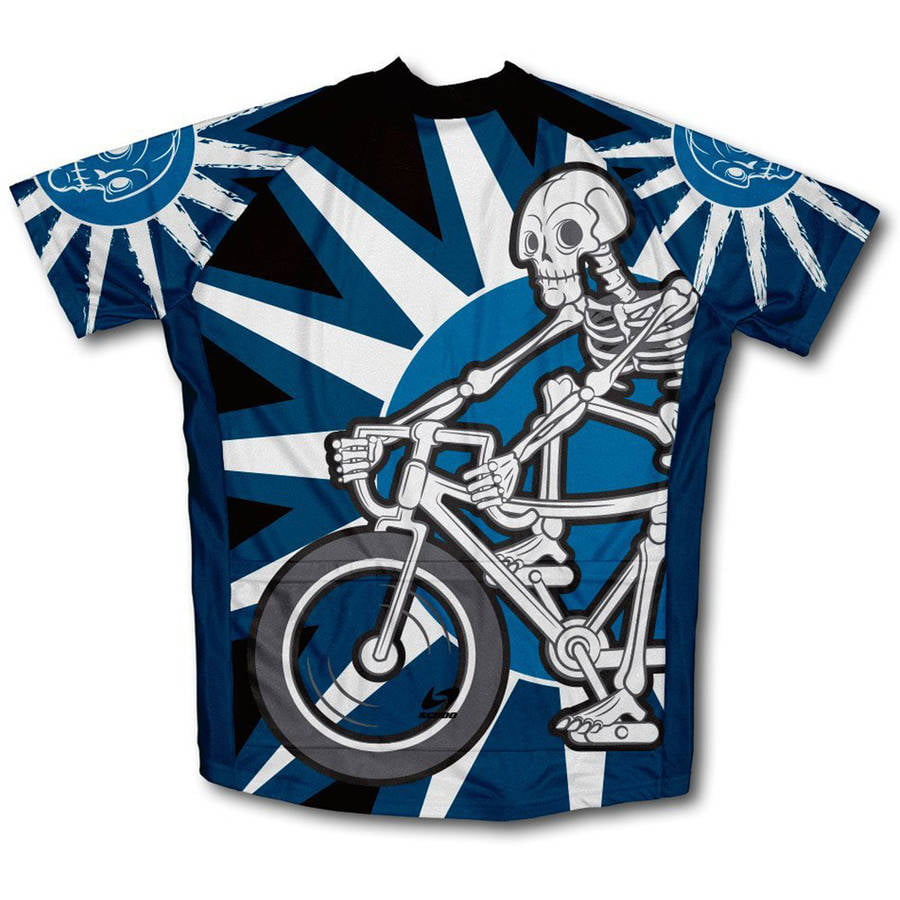 Bike T Shirt Think Bike Think Biker Bicycle Skull Skeleton Cycling Cycle Ride 