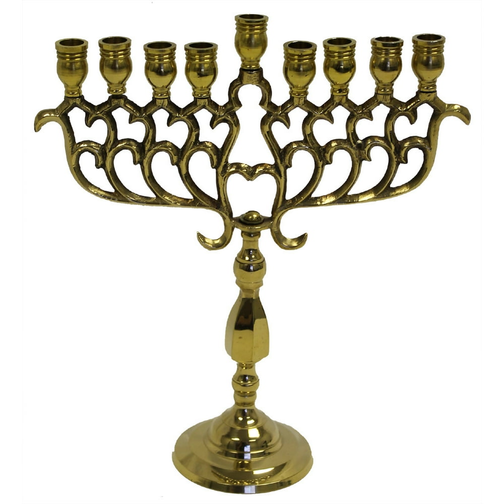 9" HAN UKIAH / CHANUKKIYAH Judaic Hanukkah MENORAH