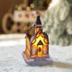 thumbnail image 3 of Casa de pueblo de Navidad, adorno de casa con luz navideña de resina que funciona con pilas, edificio de pueblo coleccionable de nieve con luz LED, 3 of 5