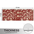 thumbnail image 5 of Kitchen Rugs Sets Of 2,Red Christmas Icon Pattern Anti Fatigue Kitchen Mat Rugs Non Slip Washable,Decorative Kitchen Floor Mats for Kitchen,Sink,Laundry,17"X47", 5 of 5