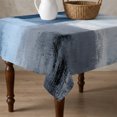 thumbnail image 4 of Navy Blue Grey Table Cloth Waterproof Tablecloths, Modern Ombre Oil Painted Abstract Art Tablecloth Dining Table Cover for Kitchen Party Tabletop Outdoor, Square Tablecloth 60x60 Inch, 4 of 9