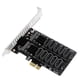 thumbnail image 3 of Tarjeta de expansión M.2 SATA a PCIE Tarjeta de matriz de disco dual RAID Soporte útil SSD M.2, 3 of 9
