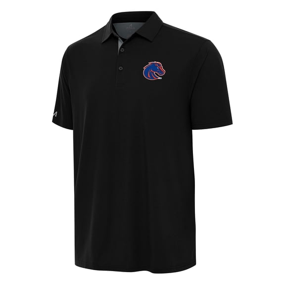 Men's Antigua Black/Gray Boise State Broncos Era Polo
