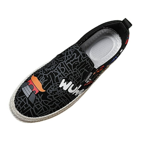 

Canvas Men s Shoes Spring And Autumn Breathable Casual Flat Shoe Cover Wearing Linen Casual Shoes