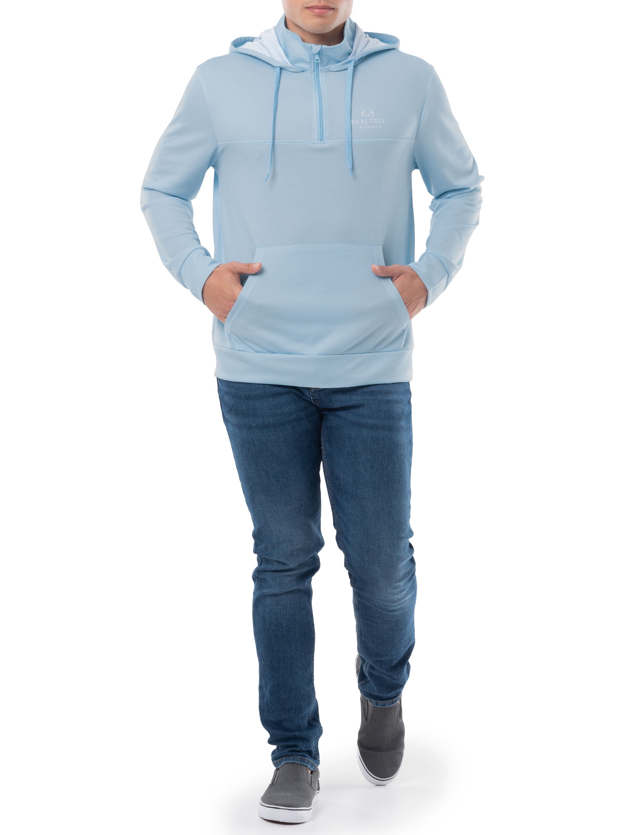 Realtree Men's 1/4 Zip Fishing Hoodie