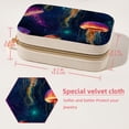 thumbnail image 5 of Jellyfish Velvet Portable Storage Box with Removable Compartment – Jewelry Display, Earring Holder, Necklace Holder – Great Gift, 5 of 7
