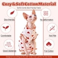 thumbnail image 4 of Camisa para gatos DENTRUN con estampado de corazones Sphynx, ropa sin pelo para gatos, 4 of 8