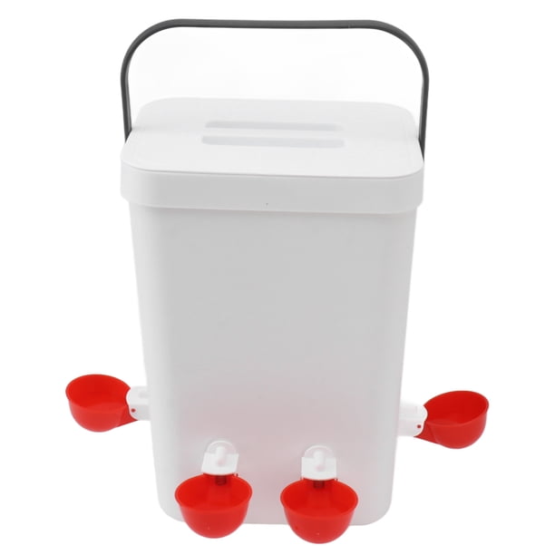 Bebedero Automático Para Aves De Corral, Bebedero Automático Para Pollos, Anillo De Goma, Práctico Antiderrame De 12L Para Cría De Pollos