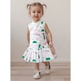 thumbnail image 4 of BemeyourBBs Baby Girl Golf Dress Summer Sleeveless Lapel Collar Pleated Hem Dress, 4 of 9