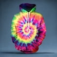 thumbnail image 2 of IWRICH Cool 3D Printed Hoodies Men's Plus Size Sweatshirt Stretch Pullover Hoodie Loose Fit Casual Tee Shirts 01-Purple XXXL, 2 of 3