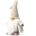 thumbnail image 2 of Adornos de decoración de elfos navideños hechos a mano, regalos del día de acción de gracias, gnomos suecos de 14 pulgadas (caqui) Namotu WMPH-1131, 2 of 7