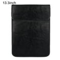 thumbnail image 3 of Walson Laptop Cover Waterproof PU Storage Sleeve Bag Notebook Computer Cover Replacement for MacBook, Black, 13.3 inch, 3 of 7