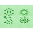 thumbnail image 1 of Ahgly Tapis Rectangulaire Lavable en Machine Vert Menthe, 5 Pieds x 8 Pieds, 1 of 7