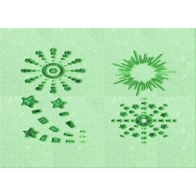 Ahgly Company Machine Washable Indoor Rectangle Transitional Mint Green Area Rugs, 8' x 12'