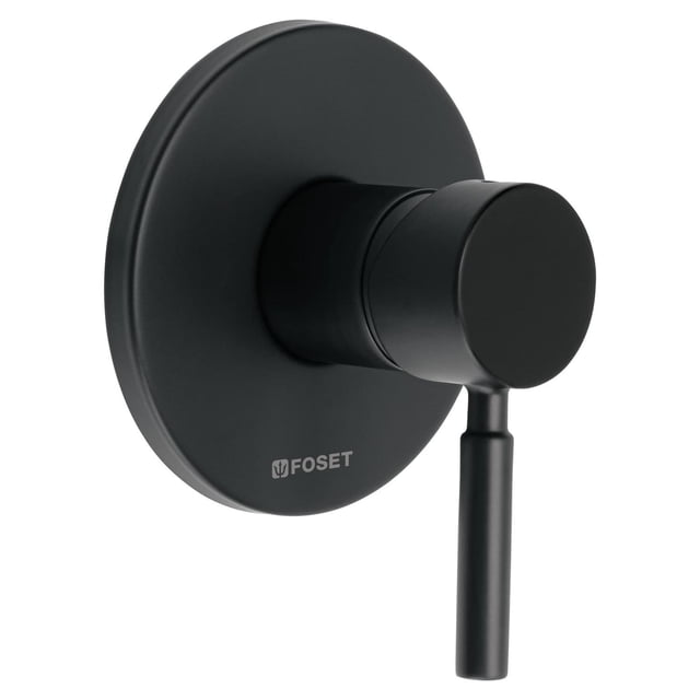 Monomando para regadera, negro mate, Foset Foset TBM-71M
