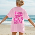 thumbnail image 5 of Bibifish Womens Tee Tops Cute Graphic Daily Printed Summer Soft Oversized T Shirts Crew Neck Short Sleeve Daily Outdoor Stylish Tees, 5 of 7