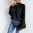 thumbnail image 4 of DPTALR Veste Femme Manches Longues Col Rond Couleur Unie Automne Déplacement, 4 of 5