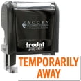 thumbnail image 1 of Self-Inking Temporarily Away Stamp, Trodat Printy 4911, Press and Print Stamping, Impression Size 5/8" x 1-1/2", Up to 10,000 Impressions - Orange Ink, 1 of 10