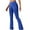 Dark Blue, variant on Aueoeo Women's Bootcut Yoga Pants Flare Leggings for Women High Waisted Workout Lounge Bell Bottom Pants