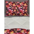 thumbnail image 3 of Poppy Flower Comforter & Sham Bedding Set, Abstract Floral Pattern with Poppy Blossoms and Flying Exotic Butterflies, 3 pcs Duvet Set Microfiber Filling Quilt, 5 Sizes, Multicolor, by Ambesonne, 3 of 4