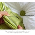 thumbnail image 5 of WOWMAX Large Reading Triangular Wedge Pillow Headboard Bolster Back Support Bedrest Pillow for Bed and Sofa Removable Cover Sky Blue Twin Size (39x8x20inch), 5 of 6