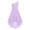Lavender, variant on Miutii Kids Girls Sleeveless Chiffon Junior Bridesmaid Dresses Shiny Sequins Asymmetrical Hem Evening Navy Blue 6