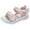 Pink, variant on Girls' Dreamy Sport Sandals Non- Colorful Platform Sandals Color:Pink,Size:11.5-12 Years