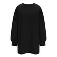 thumbnail image 3 of aidice Womens Shirts Casual Crewneck Long Sleeve Loose Shirts Drop Shoulder Fall Oversize Pullover Tops, 3 of 5