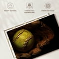 thumbnail image 6 of Elephant Stock Classic Softball Wall Art - Horizontal Canvas Wall Art - Living Room Wall Decor - Sports Canvas - Brown And Red Decor - 48" x 32", 6 of 8