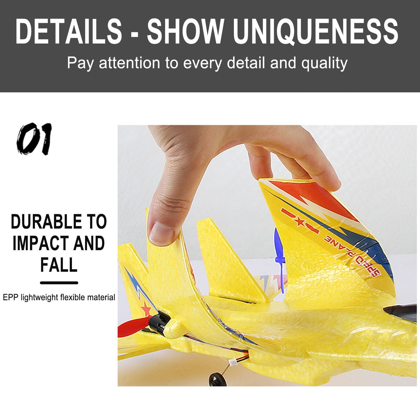 YUNAFFT Gravity Glider, Gravity Glider Plane, Gravityglider-Gravity Glider,Trick 4 Rotor Rc Glider Aircraft Drone 2.4g Gravity, Rc Plane