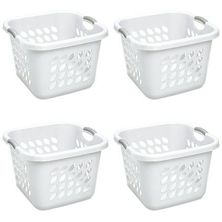 Chinese Laundry Flat - Sterilite, 1.5 Bushel/53 L Ultra-Square Laundry Basket, Case of 4