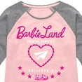 thumbnail image 3 of Barbie - Barbie Land Postal Service California - Toddler & Youth Girls Raglan Graphic T-Shirt, 3 of 5