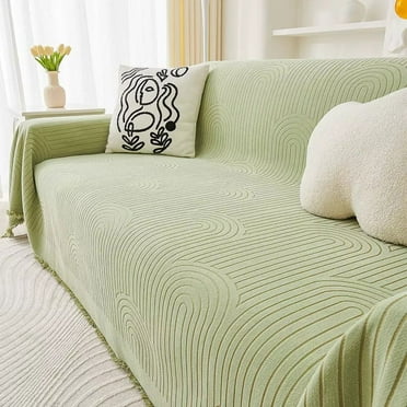 ERDOUY Couch Cover Chenille Sofa Covers Green Sofa Towel Cover for Living Room Sofa Easy Fit Washable Furniture Sofa Protector 70.87*51.18inch