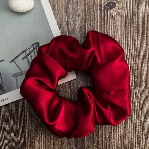 Lazo de pelo de seda pesado de gran tamaño 6 cm 19 mm Lazo de seda para intestino grueso Desliza la cabeza Flor Lado ancho