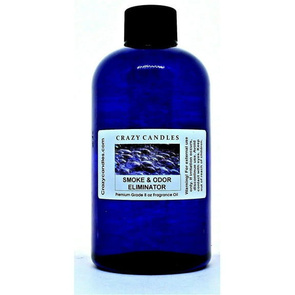 Crazy Candles 8oz Smoke & Odor (237ml) Each Bottle Premium Grade Scented Fragrance Oil Made in USA