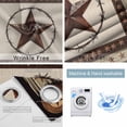thumbnail image 6 of Blackout Curtains for Bedroom, Country Texas Star Room Darkening Window Drapes for Living Room, Brown Farmhouse Vintage Wooden Thermal Insulated Grommet Curtains, 52x96 inch, 2 Panels, 6 of 9