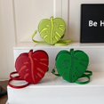 thumbnail image 5 of Slccxzc PU Leather Crossbody Bag Women Leaf Shaped Shoulder Bag Purse Elegant Mini Handbag Messenger Bag for Outdoor Travel, 5 of 7