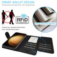 thumbnail image 5 of CoverON For Samsung Galaxy S23 FE Leather Case, RFID Blocking Wallet 6x Card Slot Holder Cover Flip Folio Phone Pouch, Black, 5 of 7